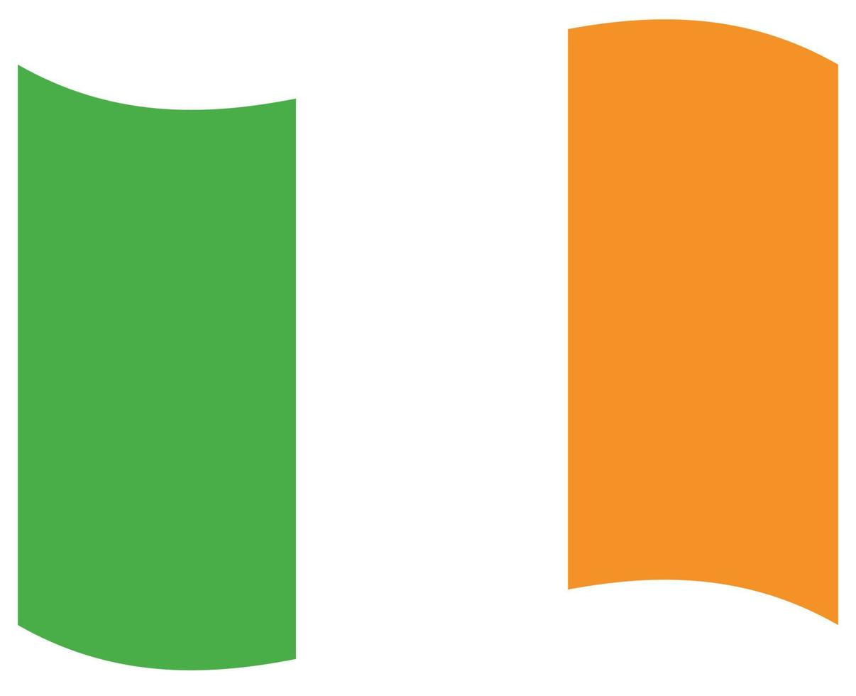 bandeira nacional da irlanda - ícone de cor plana. vetor