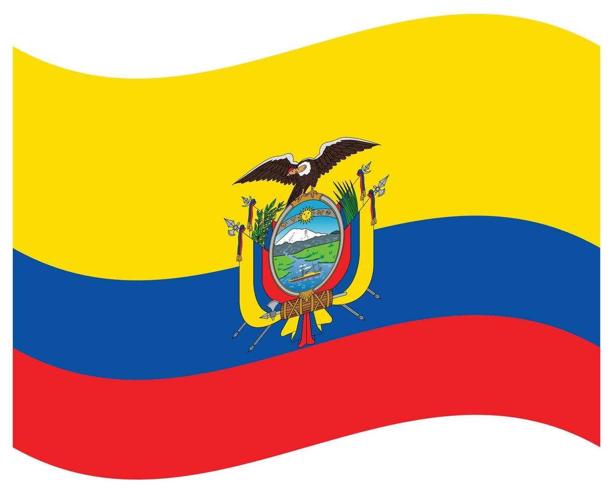 bandeira nacional do equador - ícone de cor plana. vetor
