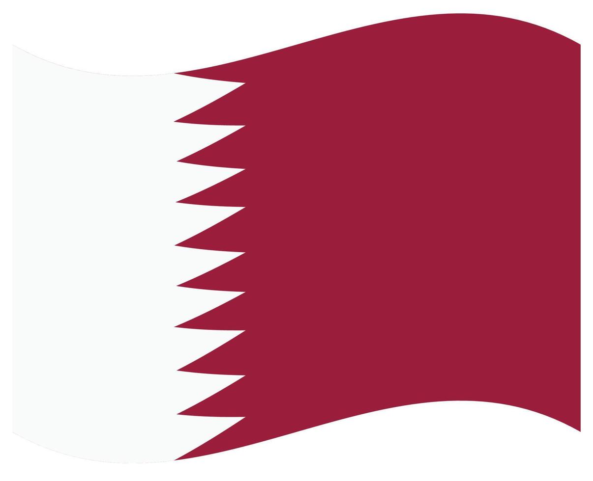 bandeira nacional do qatar - ícone de cor plana. vetor