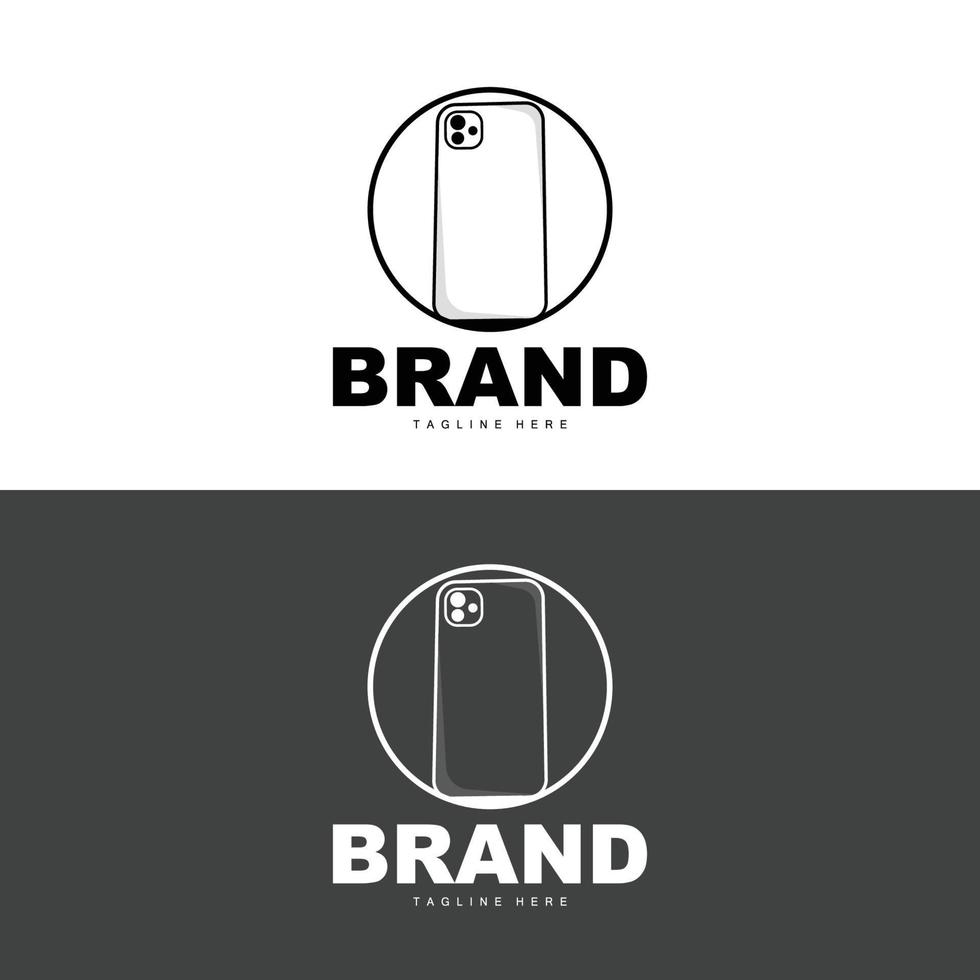 logotipo do smartphone, vetor de eletrônicos modernos, design de loja de smartphones, produtos eletrônicos