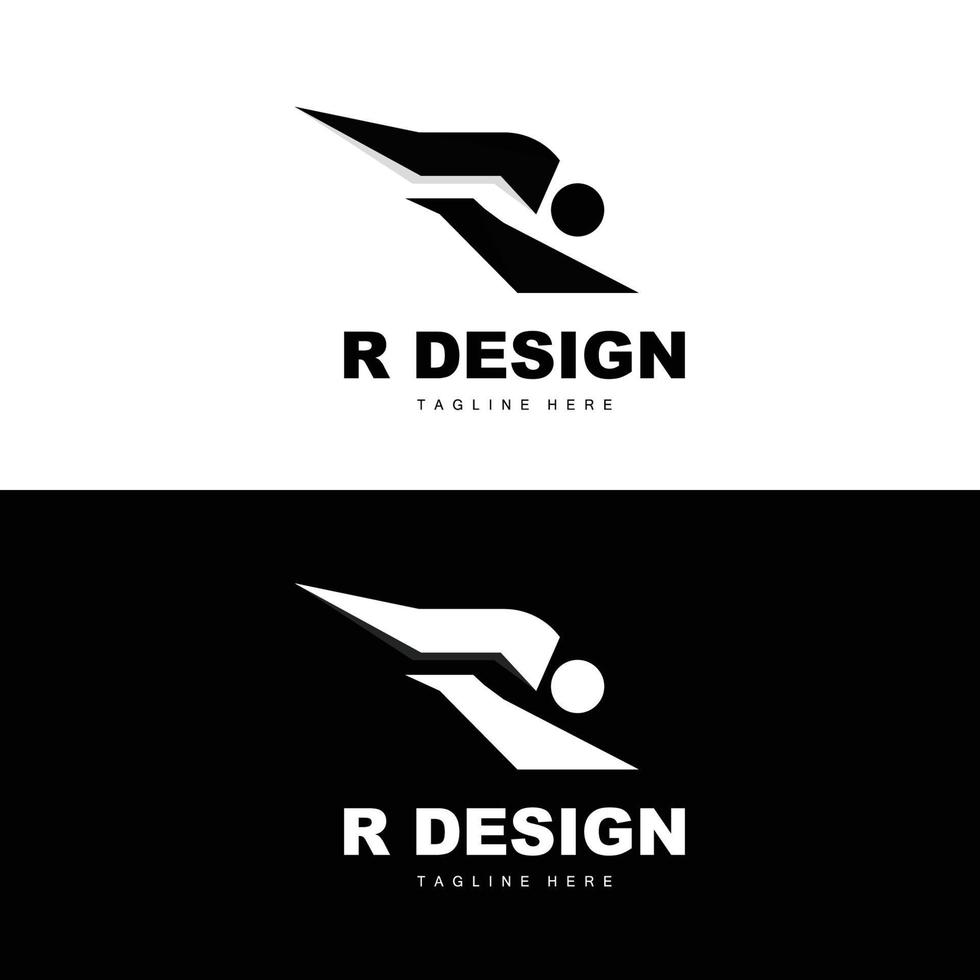 logotipo da letra r, vetor de alfabeto, design inicial do logotipo da marca do produto r