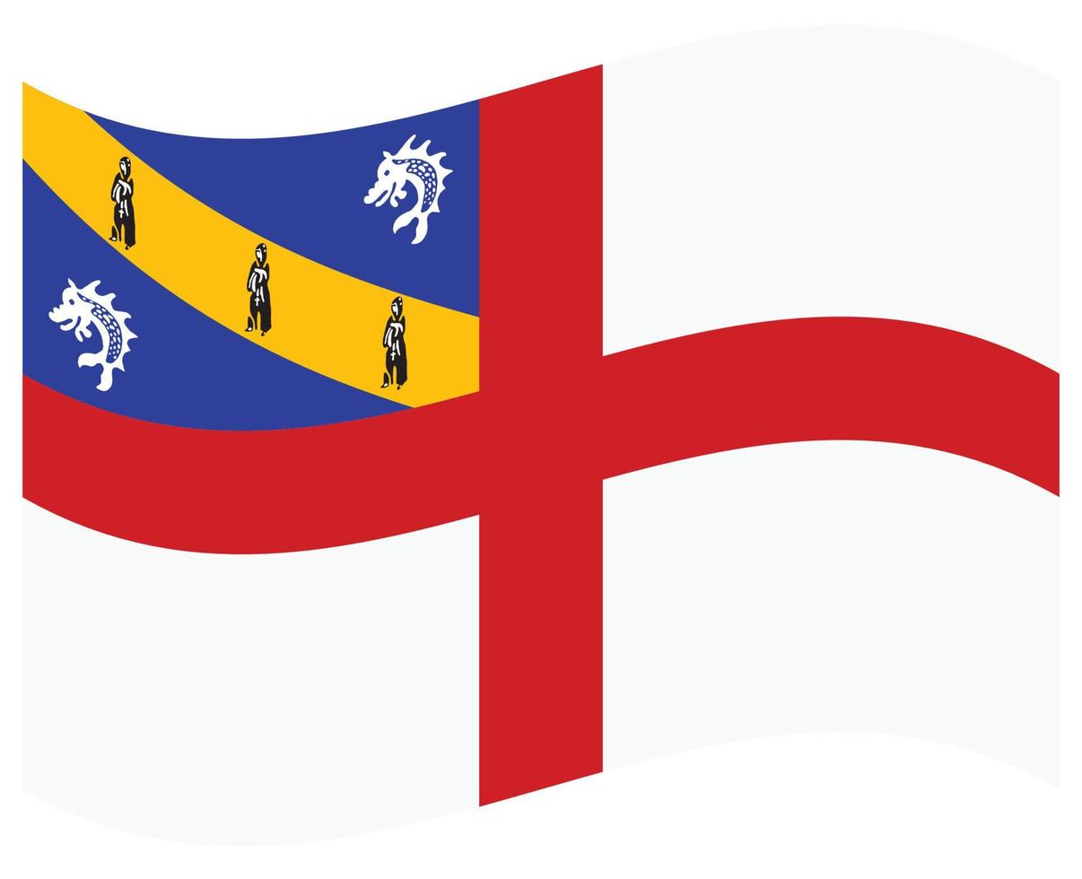 bandeira nacional de herm - ícone de cor plana. vetor