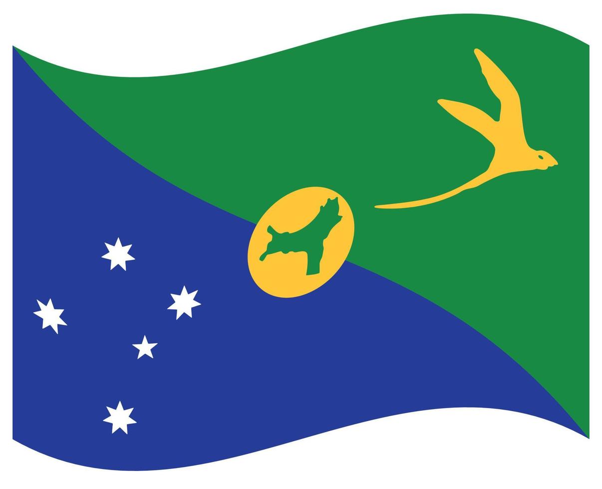 bandeira nacional da ilha natal - ícone de cor plana. vetor