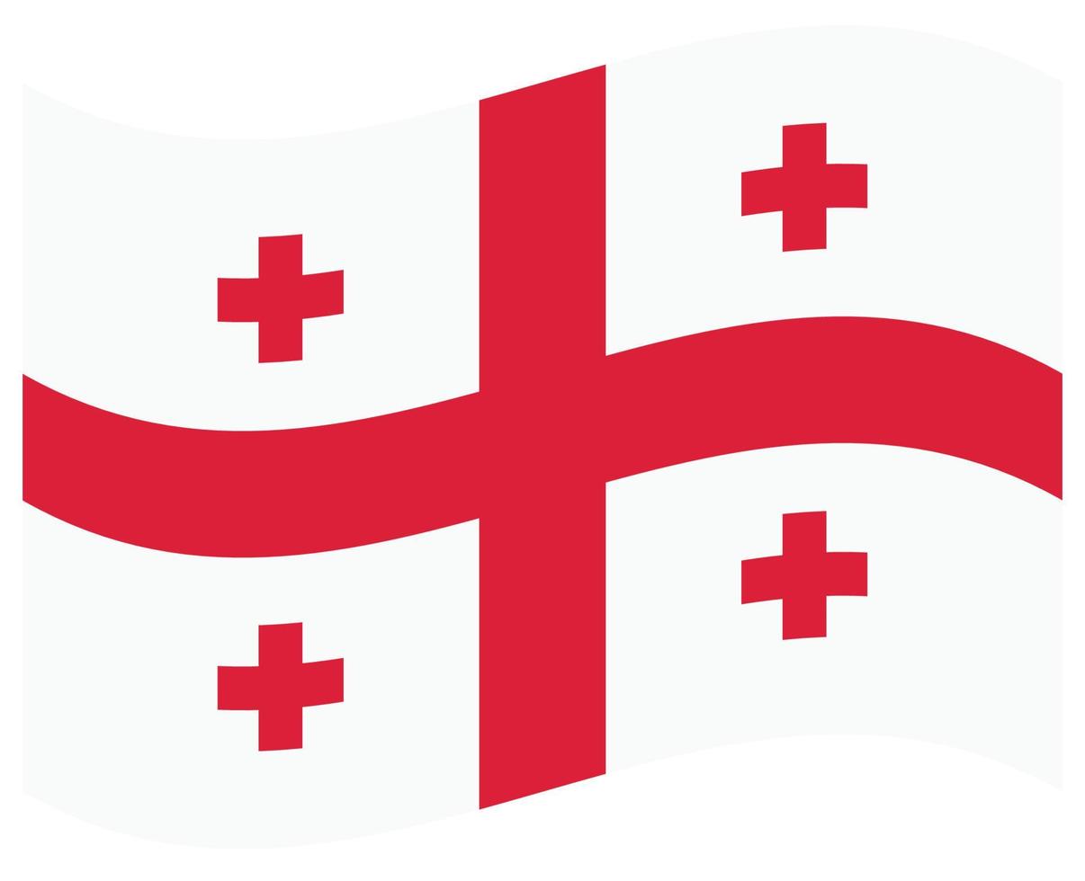 bandeira nacional da geórgia - ícone de cor plana. vetor