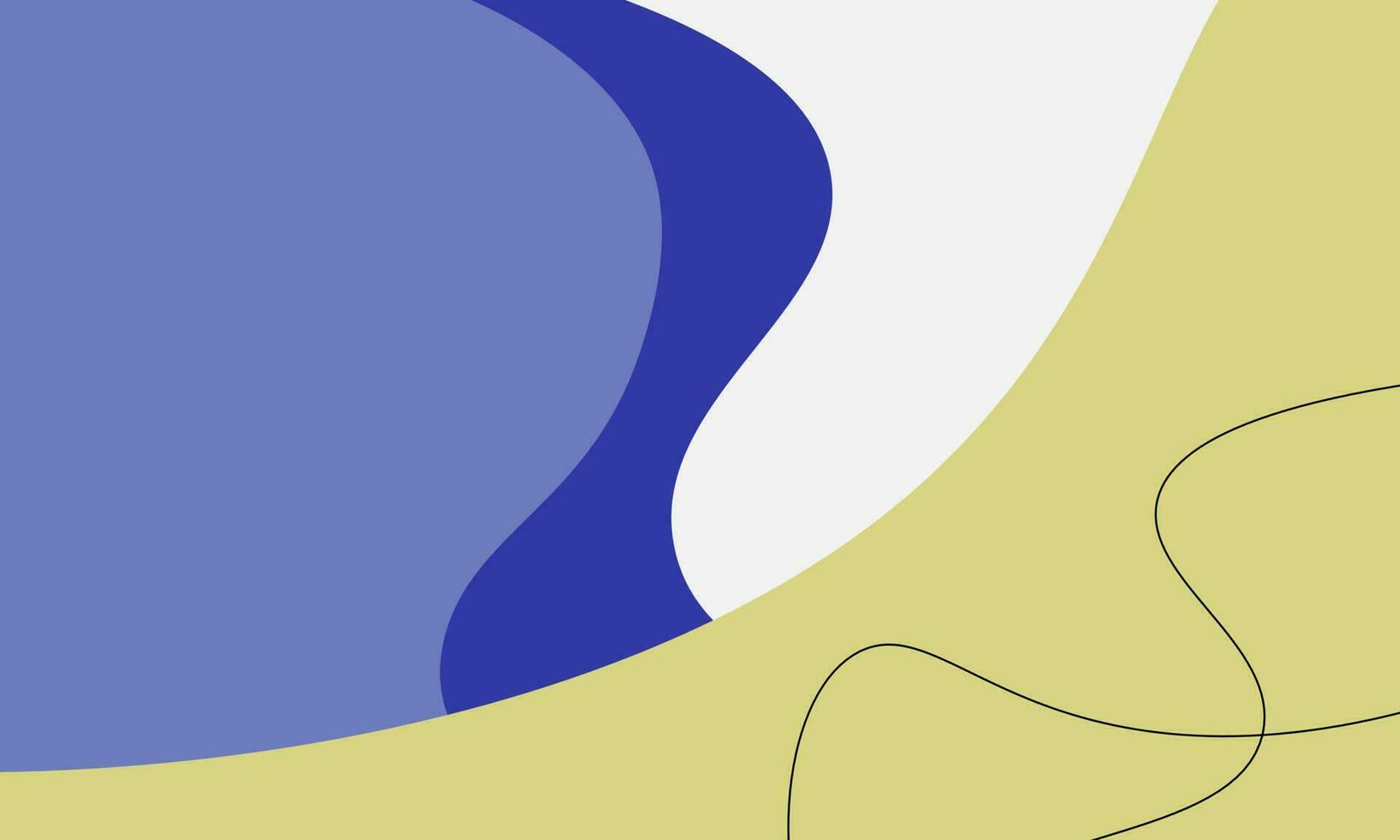 vetor abstrato azul e amarelo. design de modelo para cartão, mídia social, banner