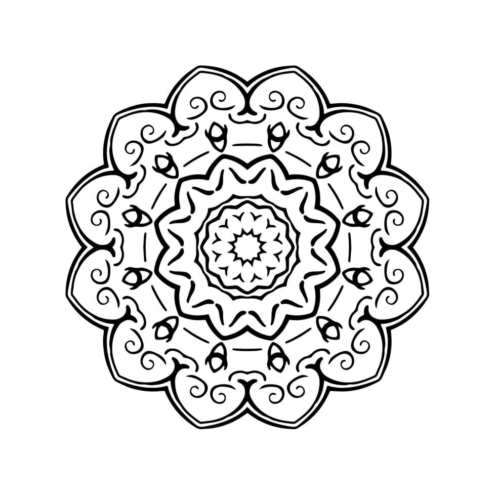 design de mandala vetor de fundo de mandala de luxo vintage padrão abstrato design floral