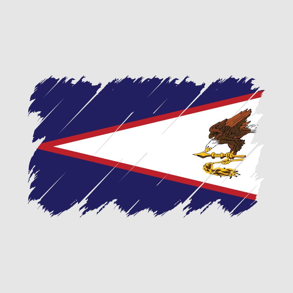 vetor de escova de bandeira de samoa americana