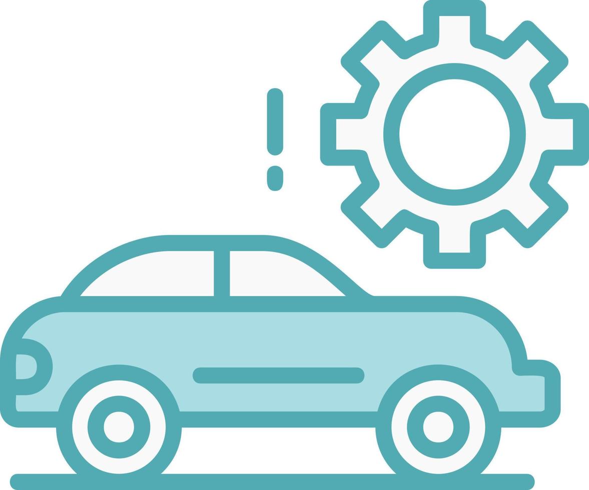 ícone de vetor de configuração de carro