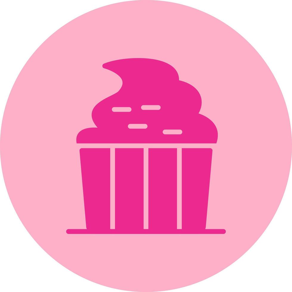 ícone de vetor de cupcake