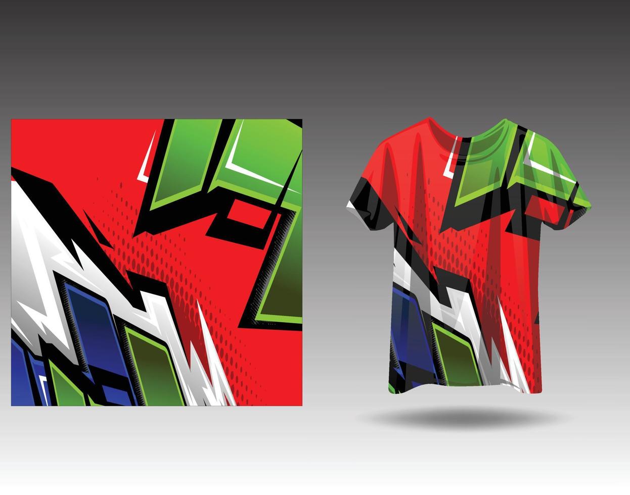 design esportivo de camiseta para corrida, jersey, ciclismo, futebol, jogos vetor