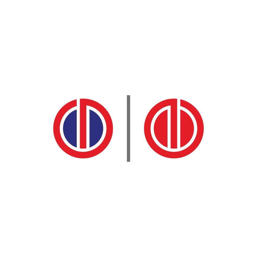vetor de logotipo de símbolo de linha geométrica simples de botão liga / desliga