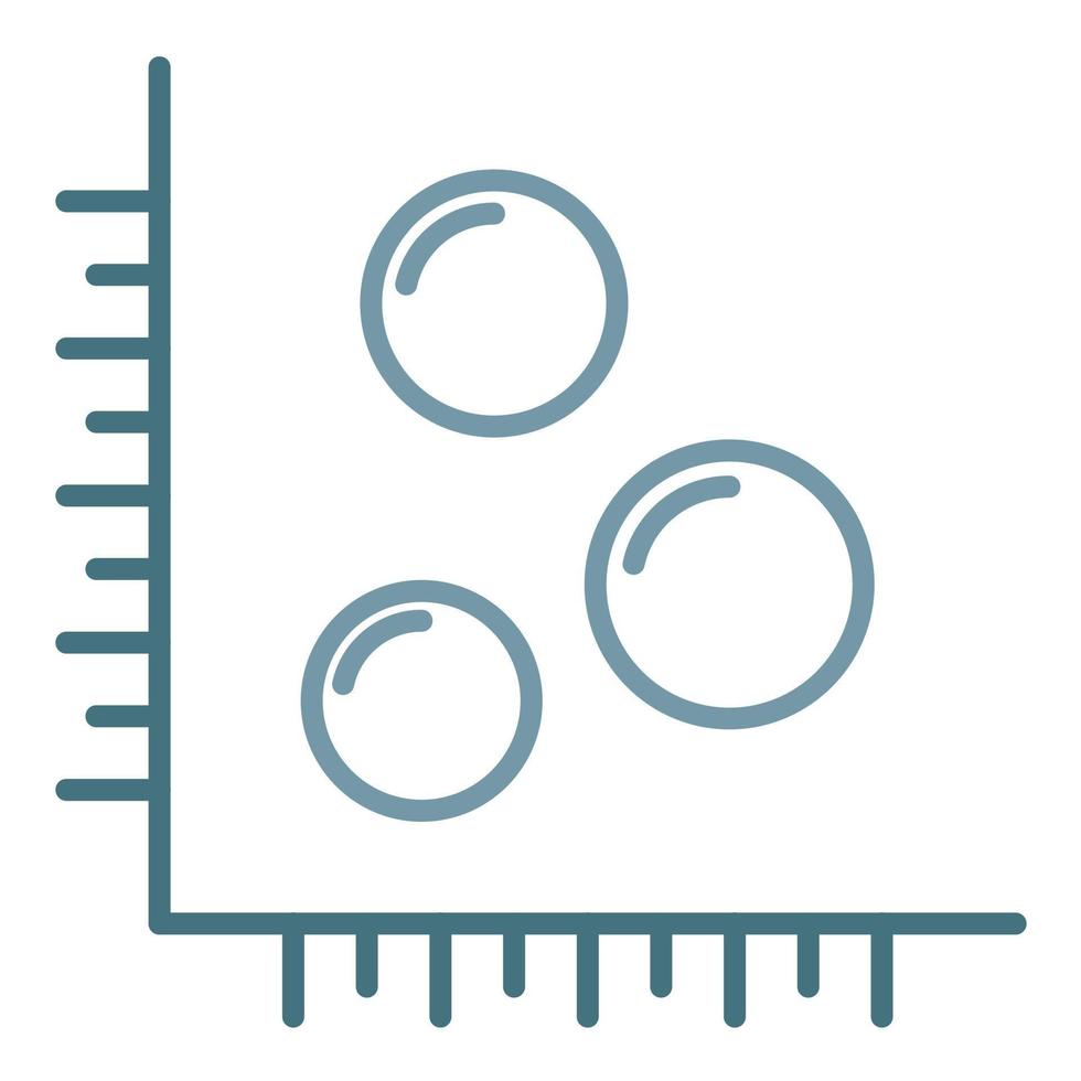 linha de bolha ícone de duas cores vetor