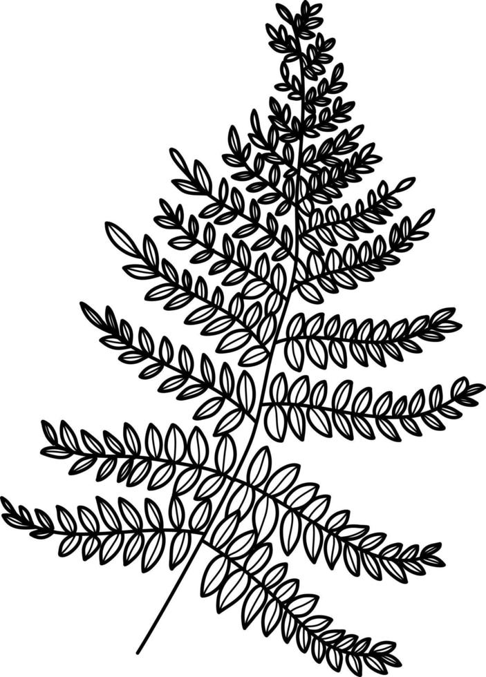 flor doodle elemento vetorial desenhado à mão em vetor de linha preta