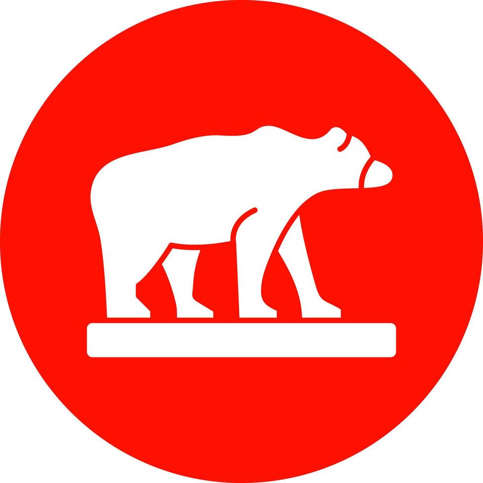 design de ícone de vetor de urso