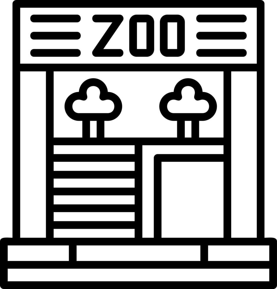 design de ícone de vetor de zoológico