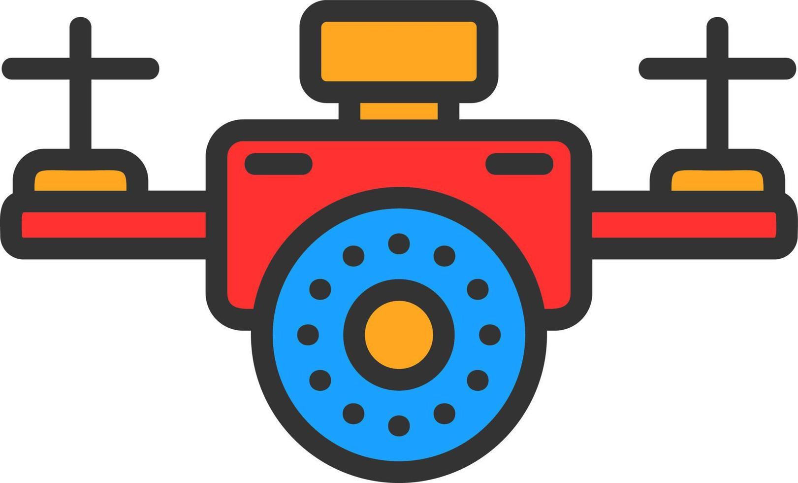 design de ícone de vetor de câmera drone