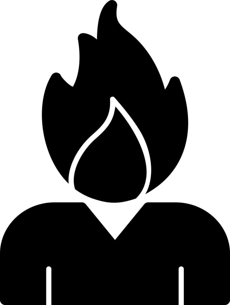 design de ícone vetorial em chamas vetor