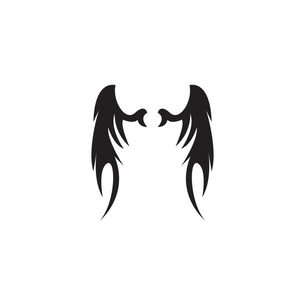 modelo de vetor de logotipo de asas de pássaro