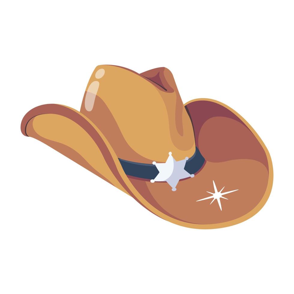 chapéu de cowboy na moda vetor
