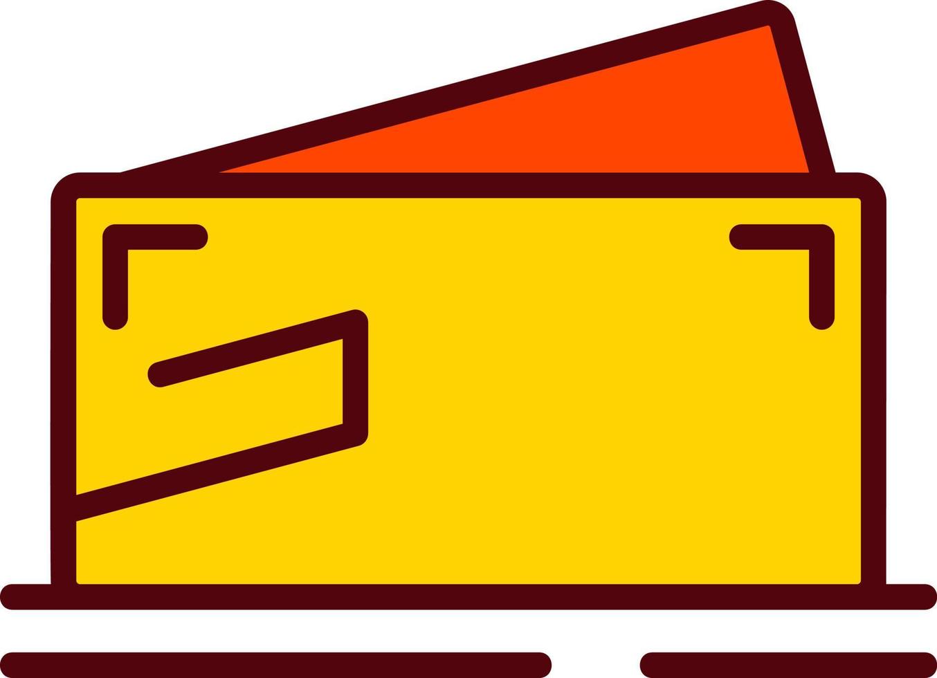 ícone de vetor de cartão vermelho