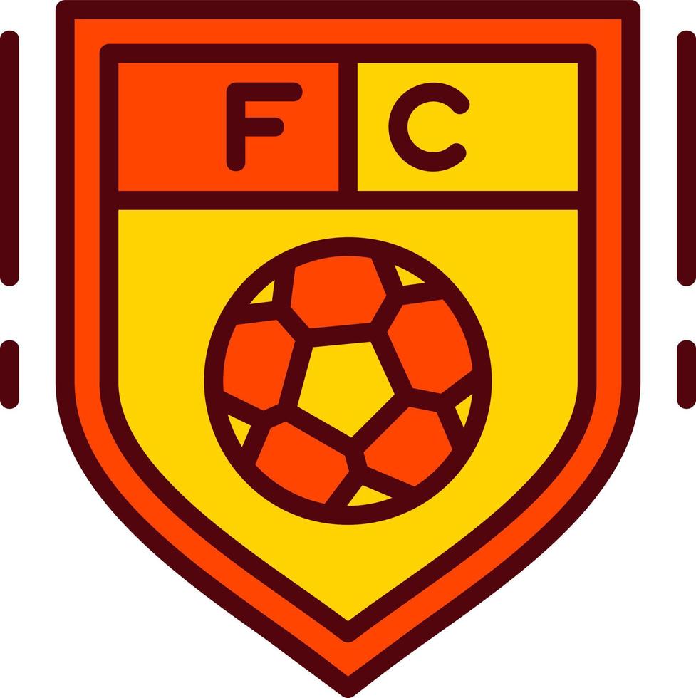 ícone de vetor de clube de futebol