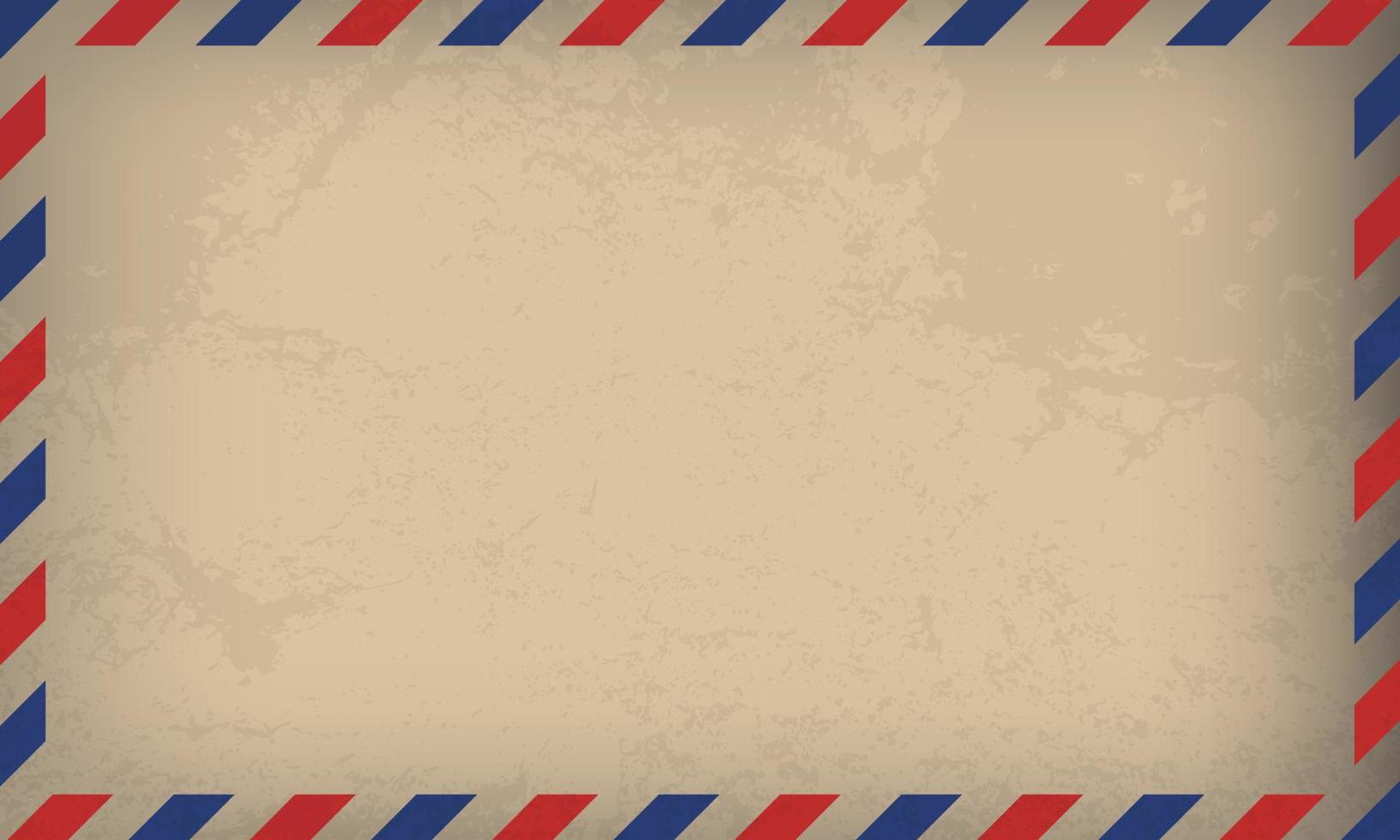 carta de correio aéreo. selo de correio. postal de quadro de correio aéreo. padrão de listras vermelhas azuis. envelope de modelo de maquete. ilustração vetorial vetor
