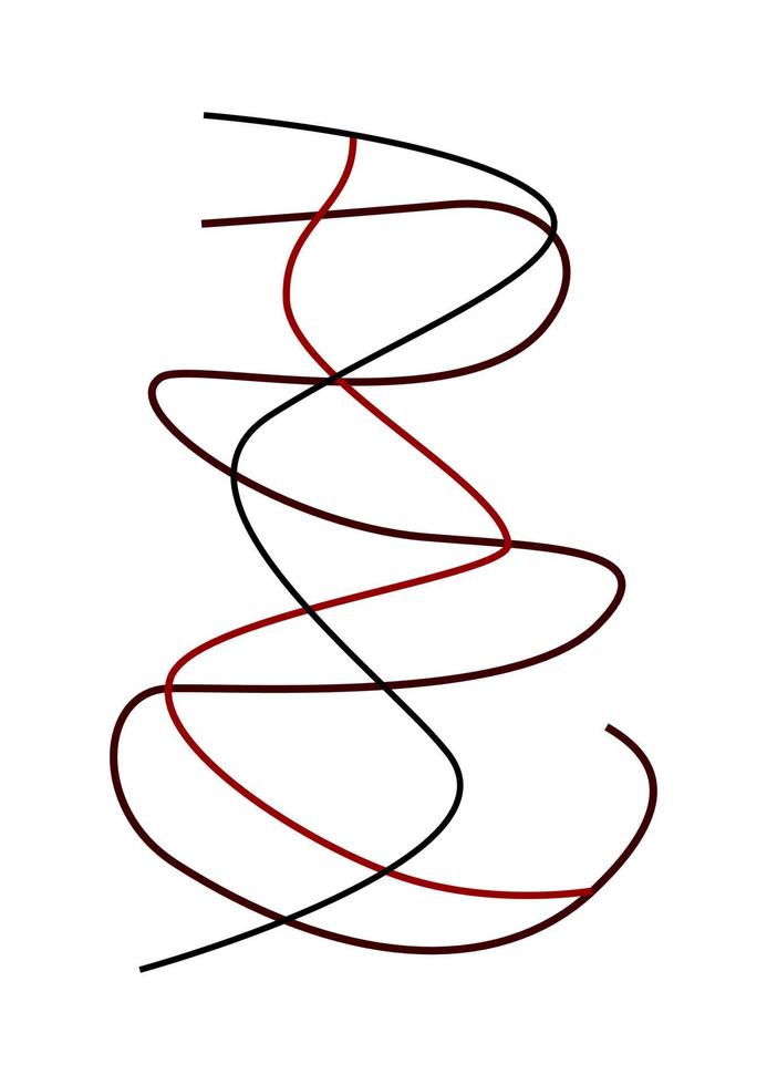 ilustração em vetor padrão de linha abstrata