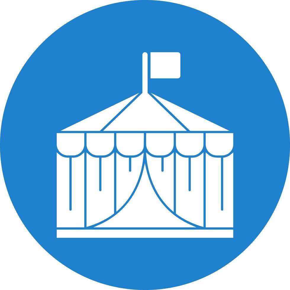 design de ícone de vetor de tenda de circo