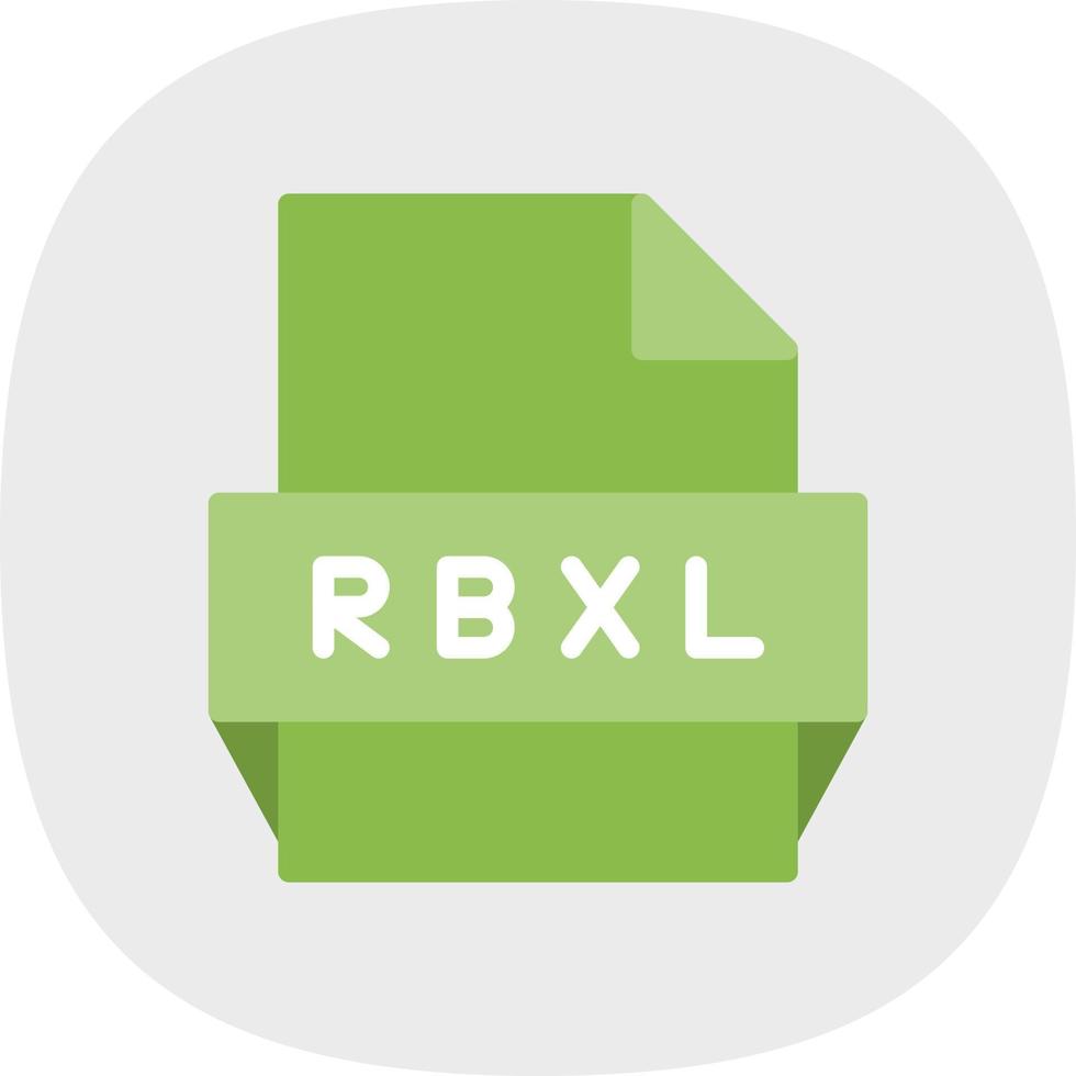ícone de formato de arquivo rbxl vetor