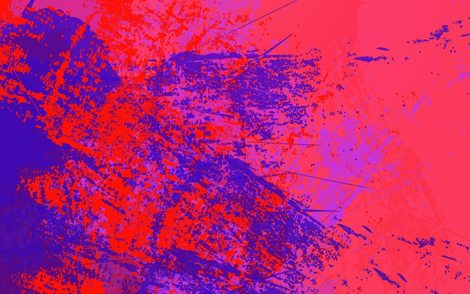 textura abstrata grunge fundo de cor azul e vermelho vetor