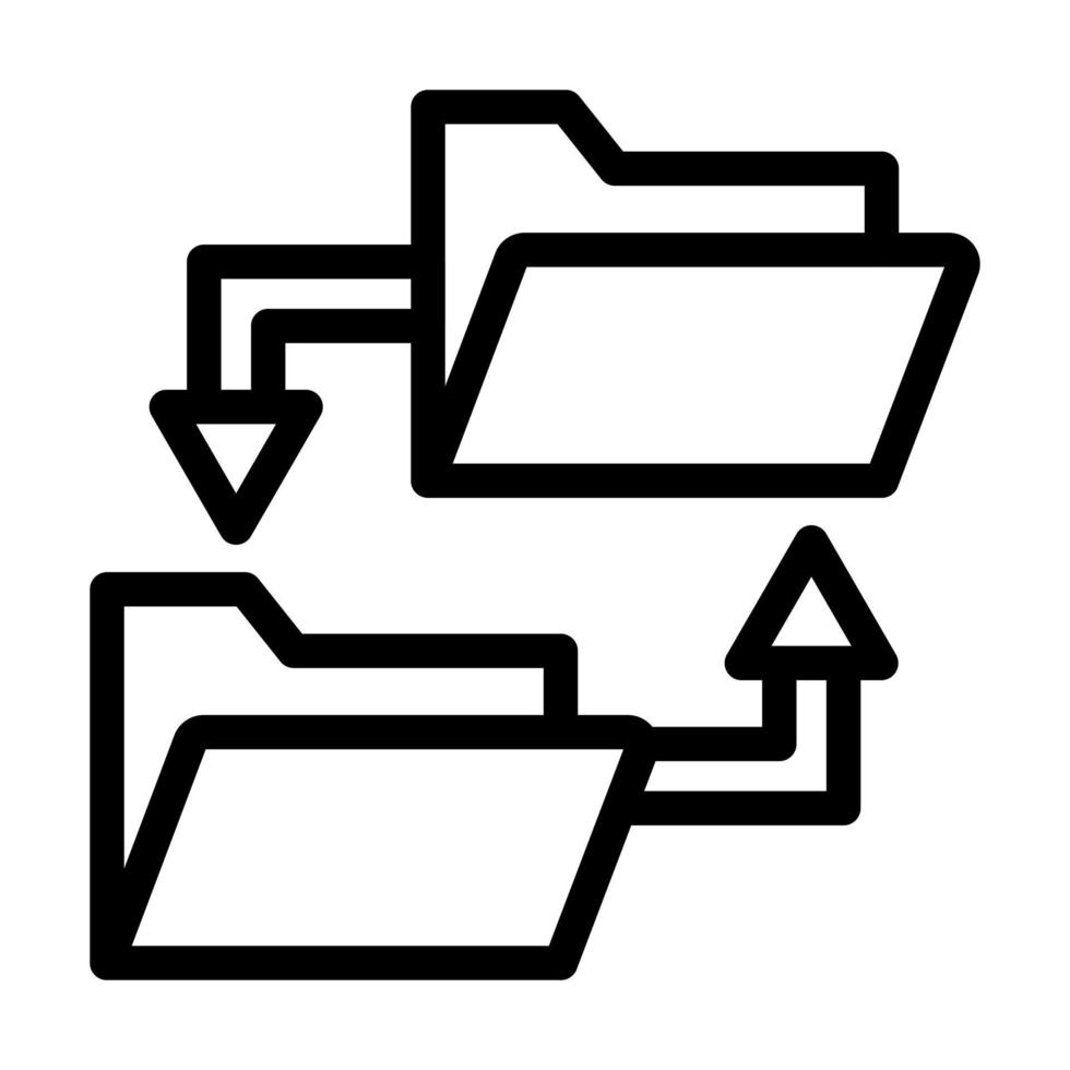 design de ícone de substituição de diretório vetor