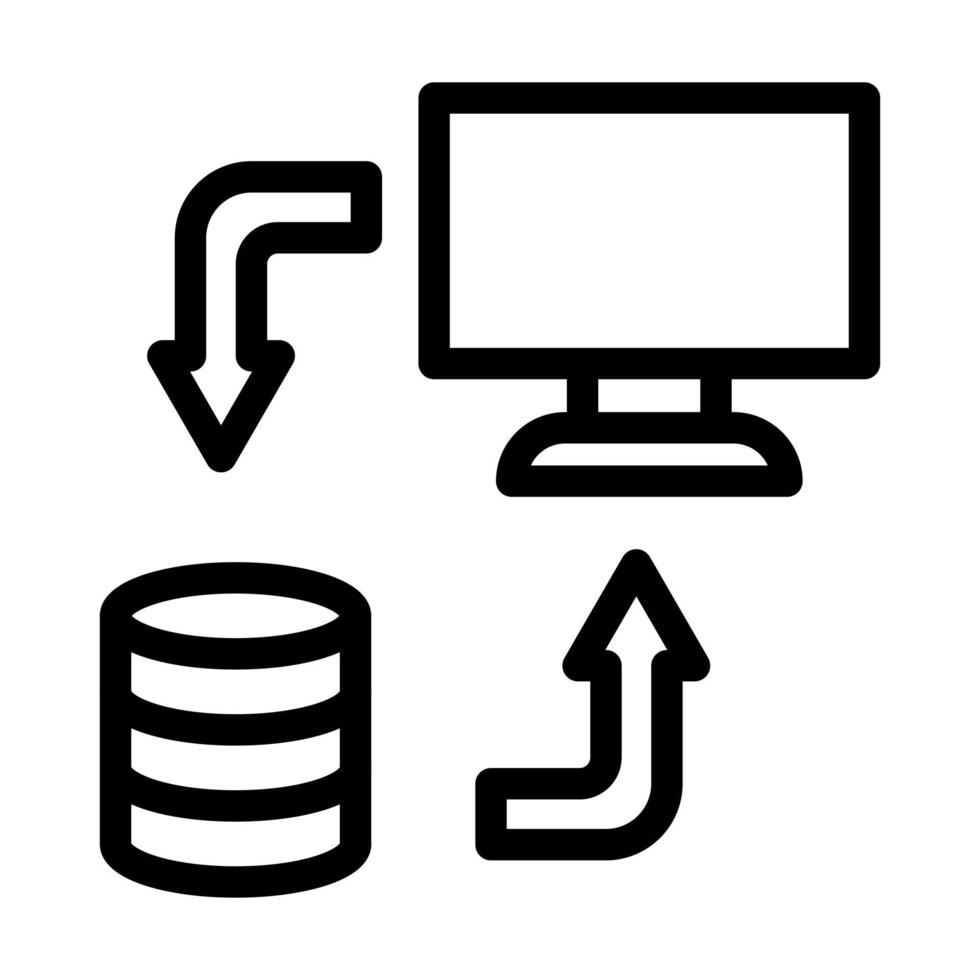 design de ícone de transferência de dados vetor