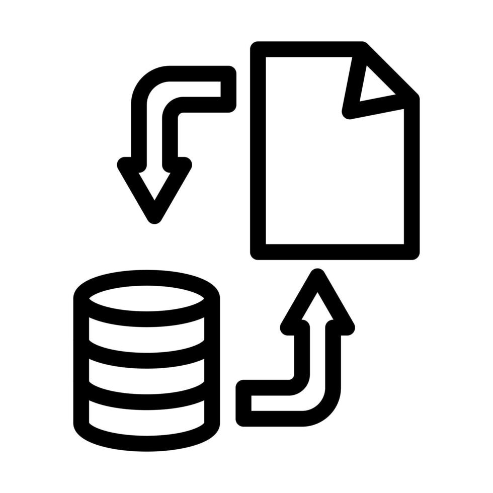 design de ícone de sincronização de dados vetor