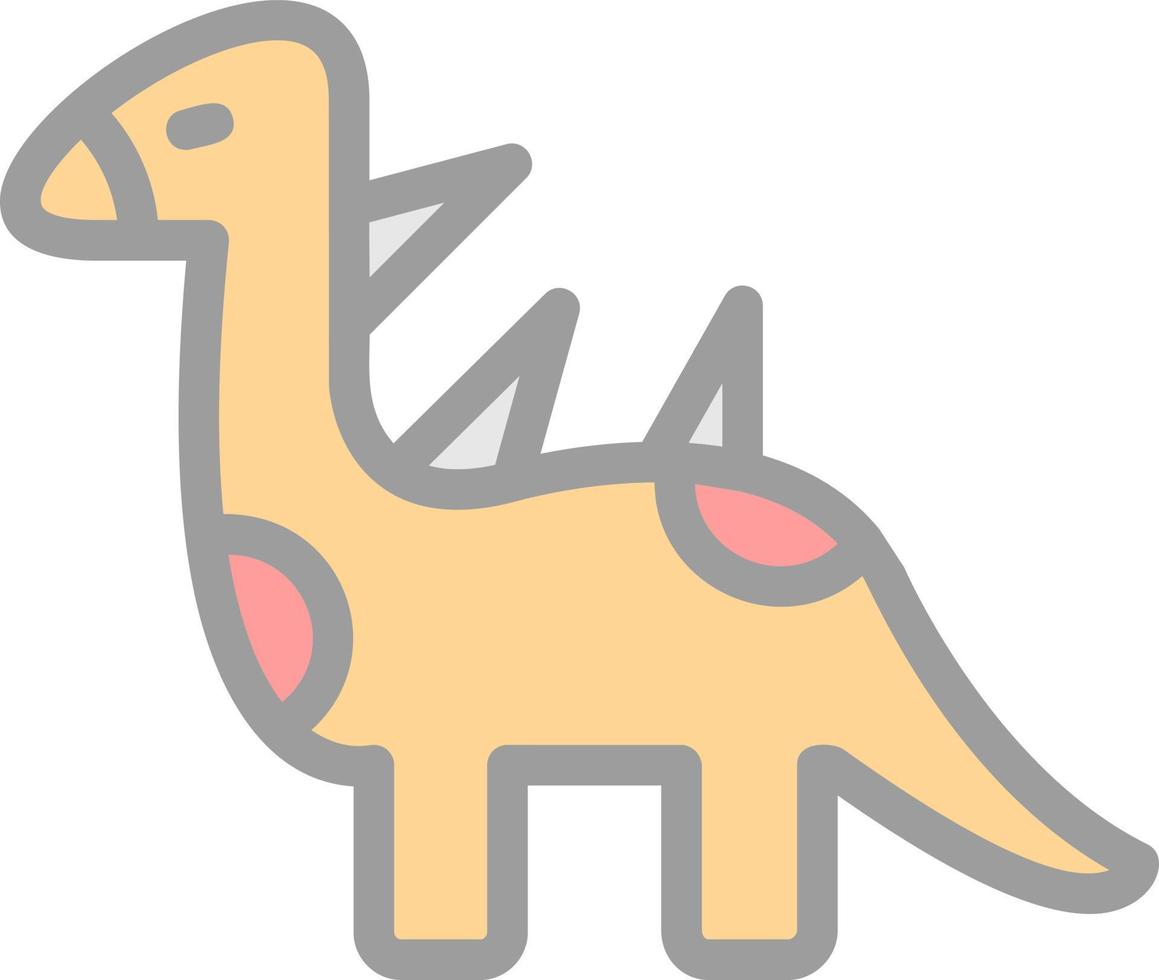 design de ícone de vetor de dinossauro