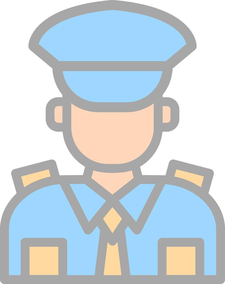 design de ícone vetorial de policial vetor