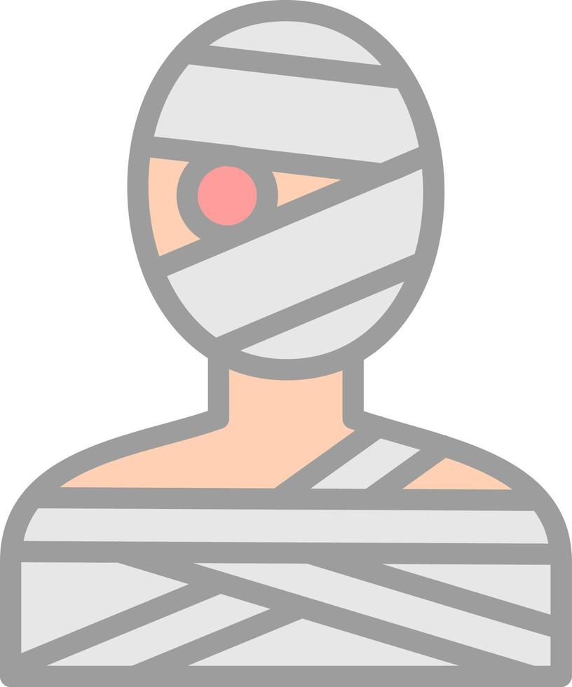 design de ícone vetorial de múmia vetor