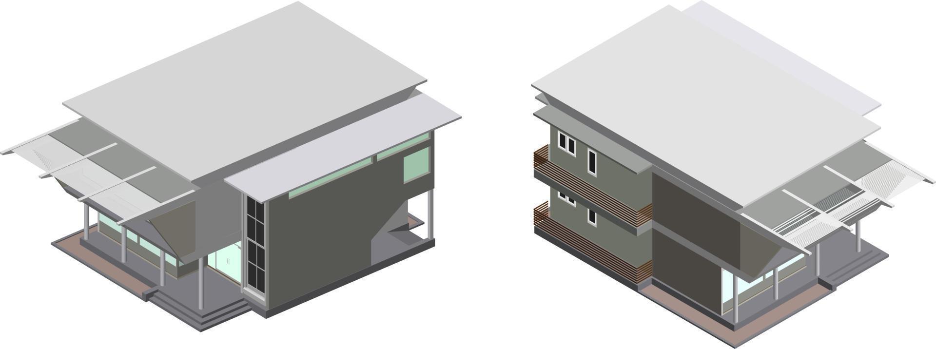 ilustração 3D do projeto de construção vetor