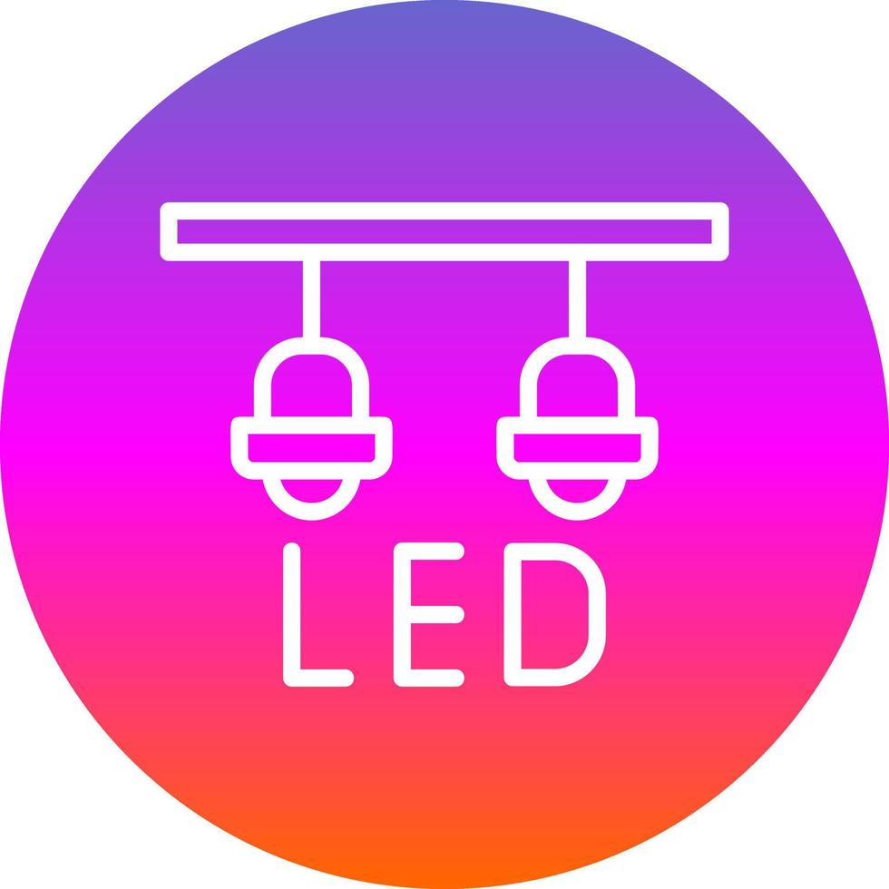 design de ícone de vetor de lâmpada led