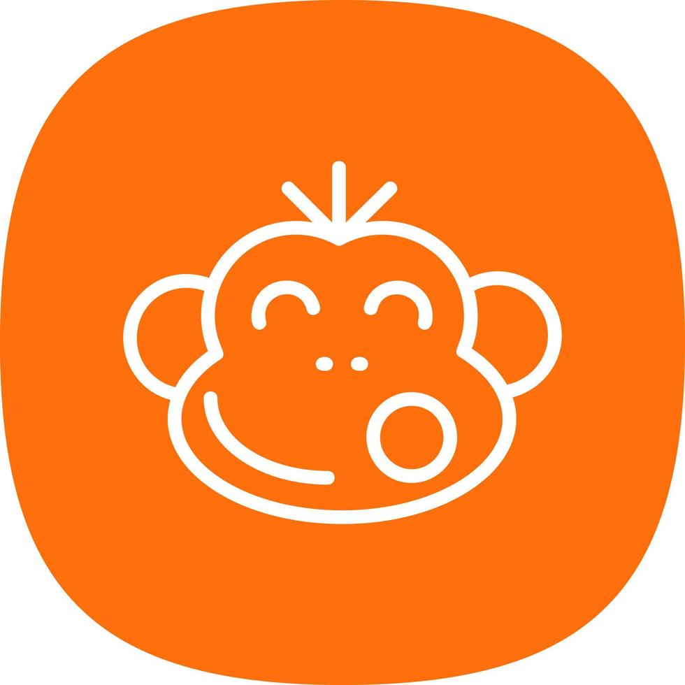 design de ícone de vetor de macaco