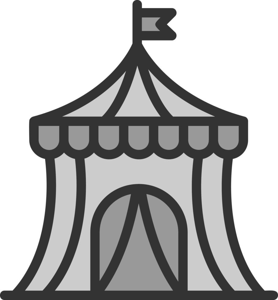 design de ícone de vetor de tenda de circo