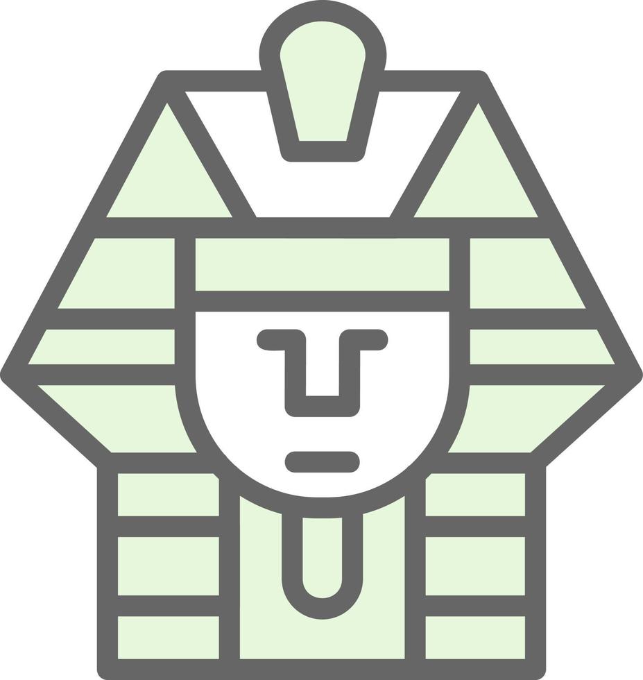 design de ícone vetorial de faraó vetor
