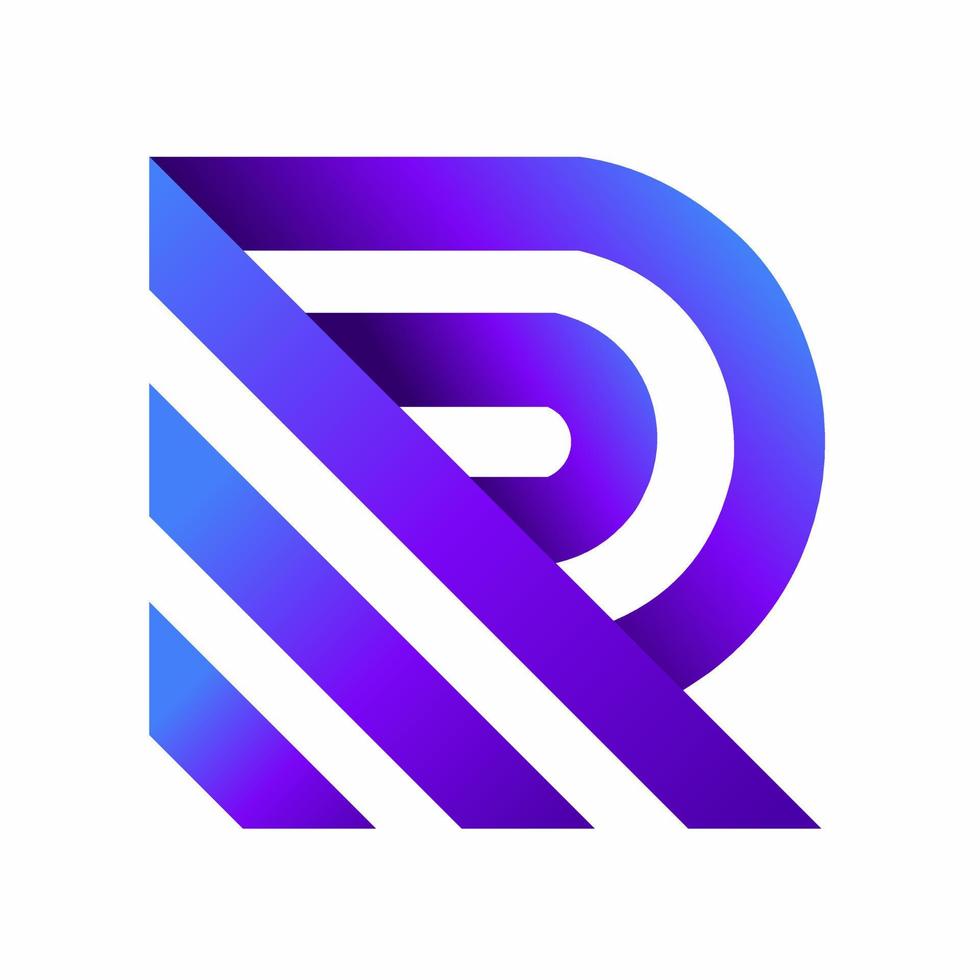 design do logotipo da letra r. design vetorial e logotipo da empresa, adequado para o seu negócio vetor