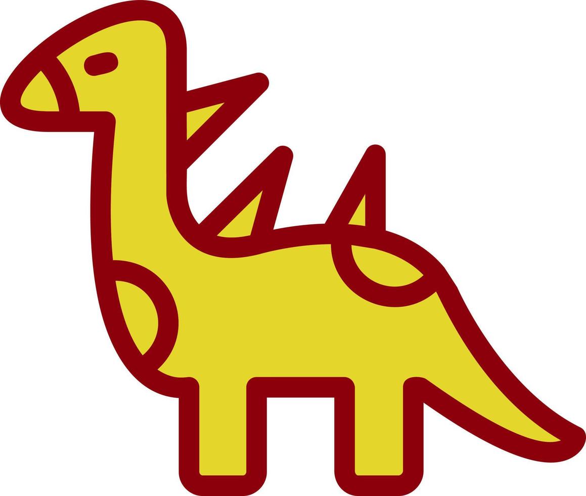 design de ícone de vetor de dinossauro