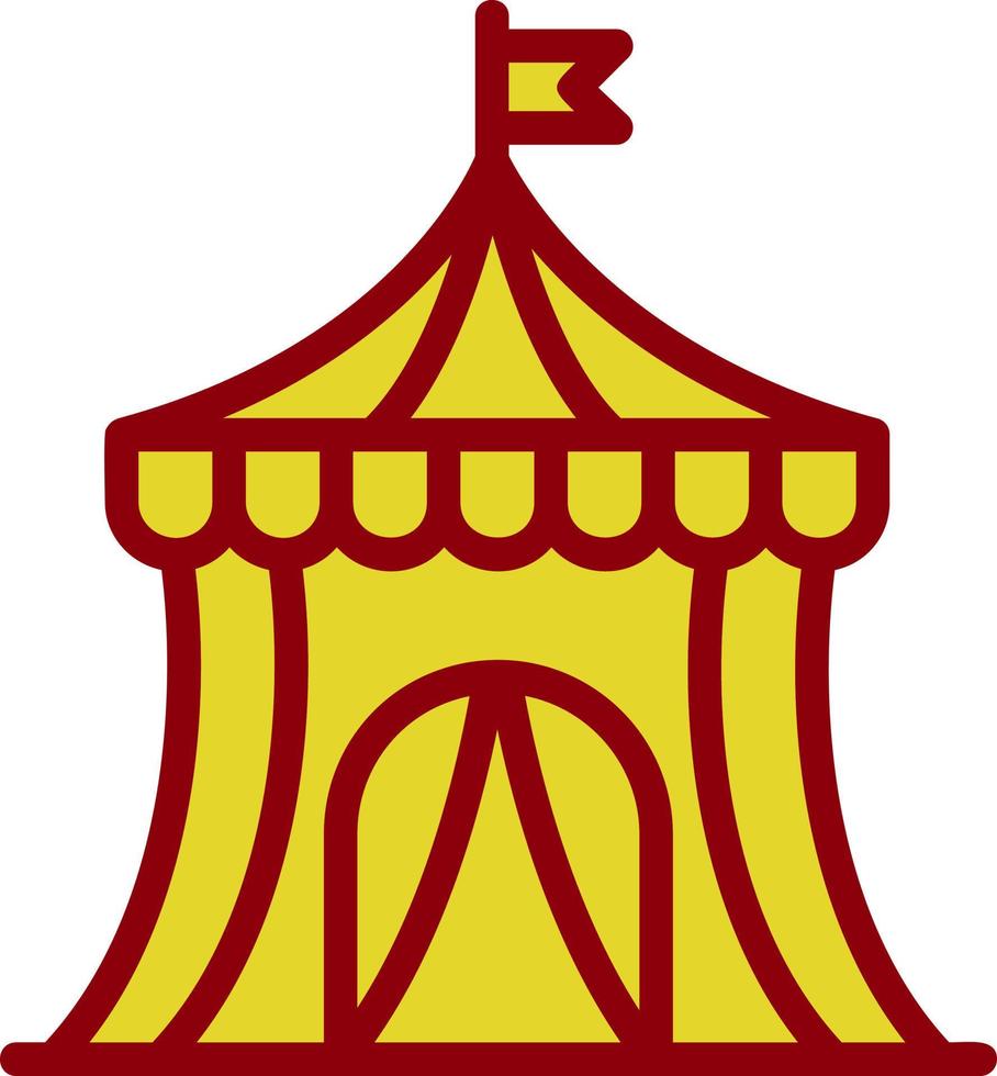 design de ícone de vetor de tenda de circo