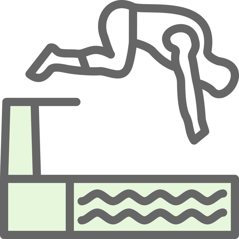 design de ícone de vetor de salto