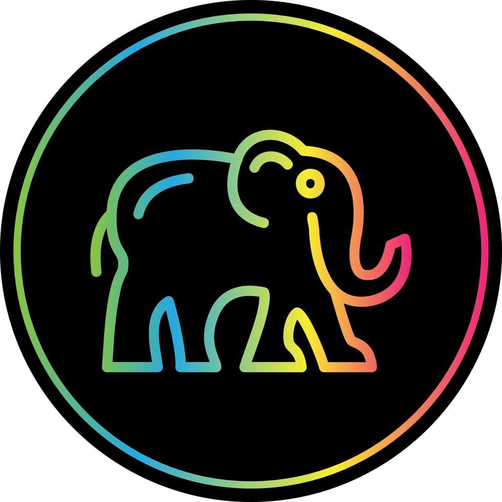 design de ícone de vetor de elefante