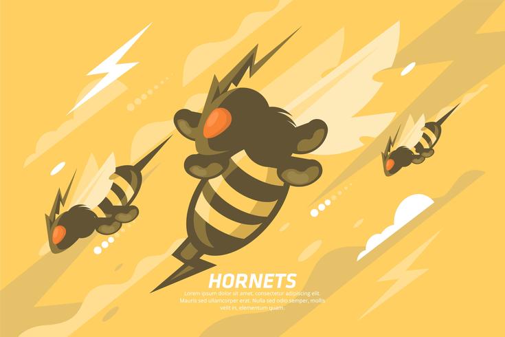 Ilustração de Hornet vetor