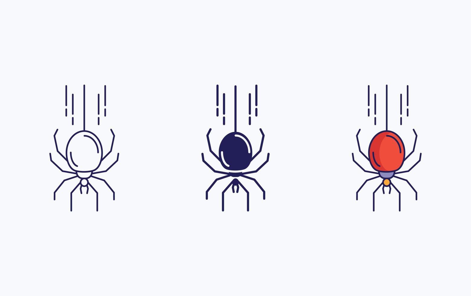 ícone de ilustração vetorial de aranha vetor