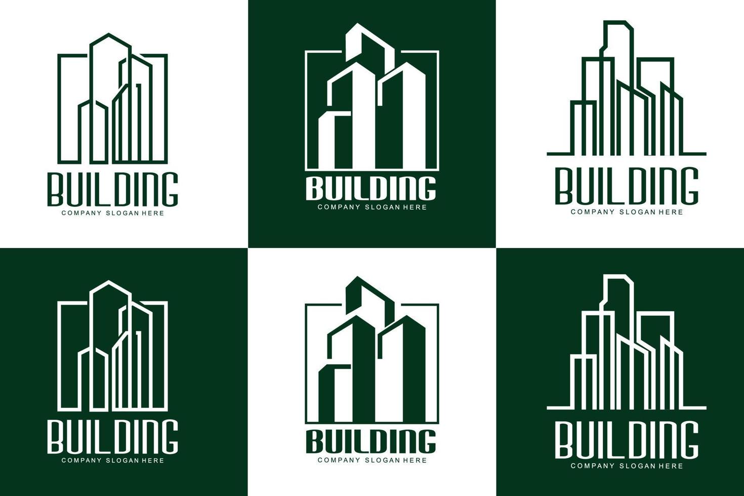 logotipo de design de casa, logotipo de construção, ícone de propriedade e empresa de construção vetor