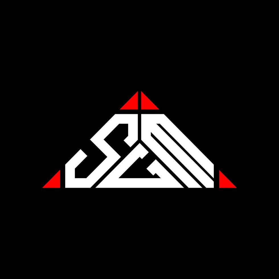 design criativo do logotipo da carta sgm com gráfico vetorial, logotipo simples e moderno do sgm. vetor